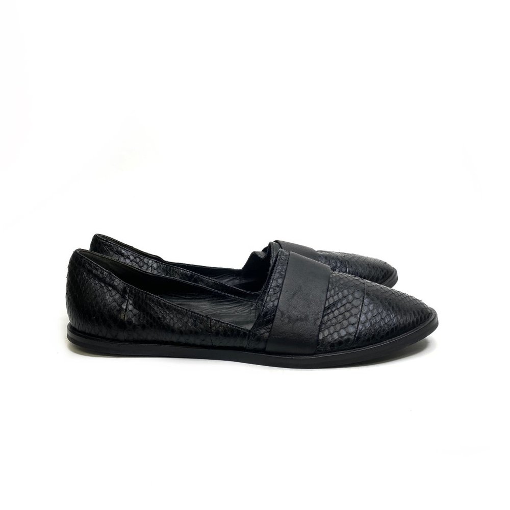 VINCE Mason 2 Landsnake Leather Flats #954 - Picture 4 of 12